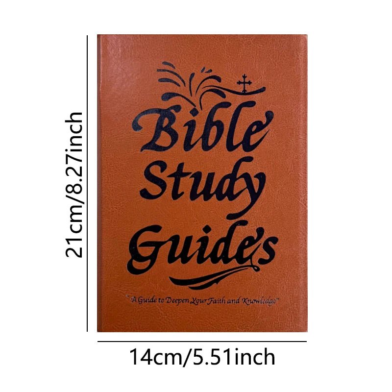 Bible Study Guides: Study Plan Guide, Christian Devotional Record Notebook, Faith and Knowledge Deepening Journal, Durable Hardcover with Bookmark Strap, Religious Gift by Creative Vault Marketplace