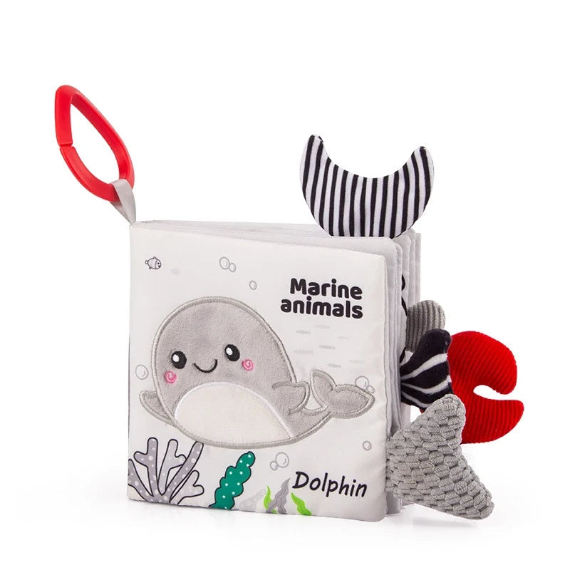 Baby Toys Cloth Book 3D Touch Feel Children's Tactile Sensory Education Early Literacy Intelligence Development Plush Toys by Creative Vault Marketplace