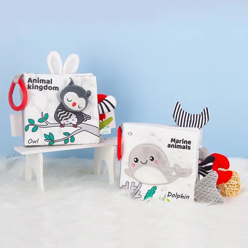 Baby Toys Cloth Book 3D Touch Feel Children's Tactile Sensory Education Early Literacy Intelligence Development Plush Toys by Creative Vault Marketplace