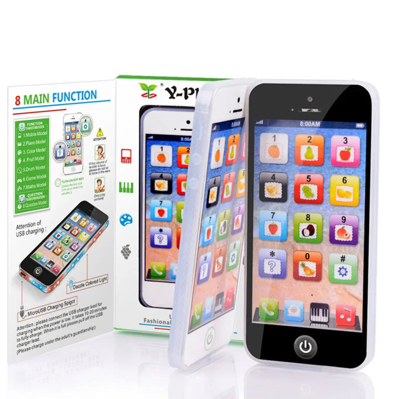 Children Simulation Phone Baby Musical Early Educational Toys English Learning Cellphone with Light Sound Mobile Vocal Toy by Creative Vault Marketplace