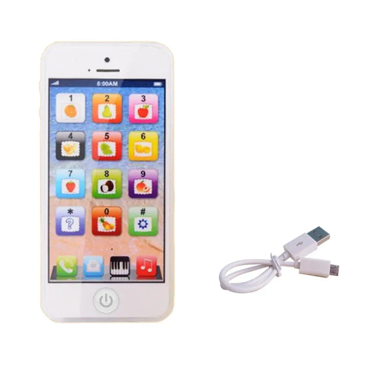 Children Simulation Phone Baby Musical Early Educational Toys English Learning Cellphone with Light Sound Mobile Vocal Toy by Creative Vault Marketplace