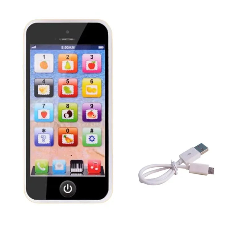 Children Simulation Phone Baby Musical Early Educational Toys English Learning Cellphone with Light Sound Mobile Vocal Toy by Creative Vault Marketplace
