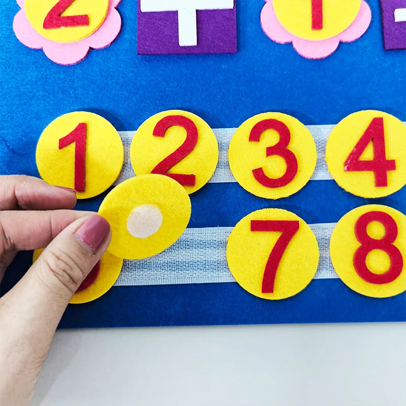 Children Early Education Enlightenment Cognitive Mathematics Busy Board Felt Board Montessori Toys Math for Kids Toys Gifts by Creative Vault Marketplace