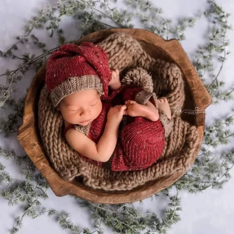 Children's Photography Props Handmade Wooden Bowl Simple Styling Prop Photography Baby Bed Photography Props Newborn Props by Creative Vault Marketplace