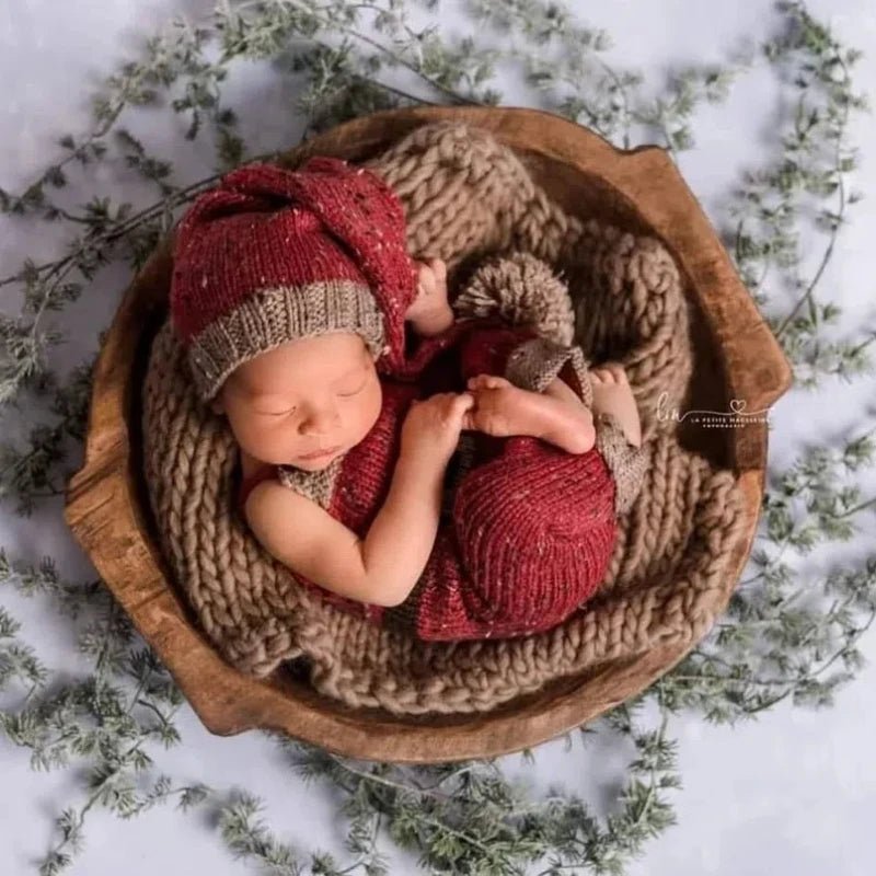 Children's Photography Props Handmade Wooden Bowl Simple Styling Prop Photography Baby Bed Photography Props Newborn Props by Creative Vault Marketplace