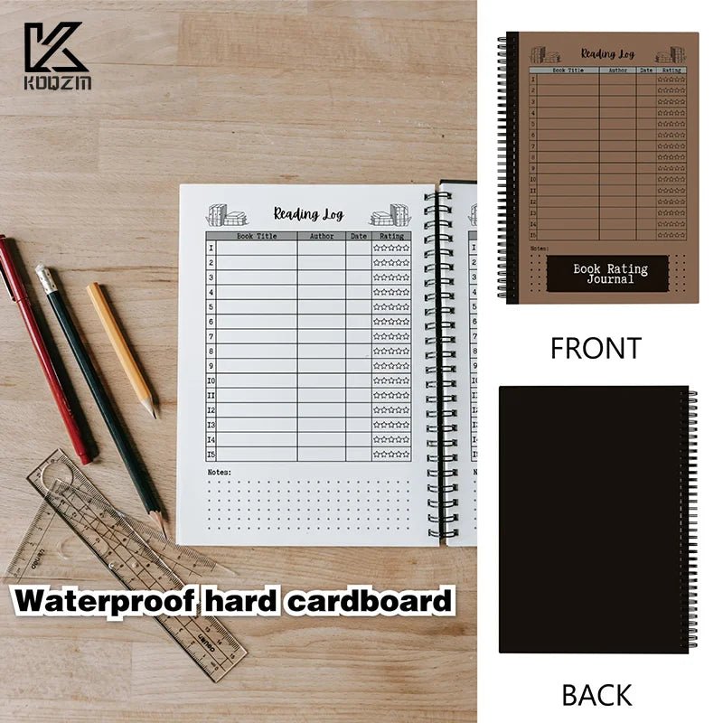Compact Reading Journal - Track Your Progress With Book Ratings, Notes & Lists - Ideal Gift For Book Lovers & Voracious Readers by Creative Vault Marketplace