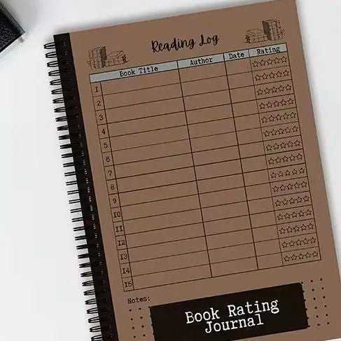 Compact Reading Journal - Track Your Progress With Book Ratings, Notes & Lists - Ideal Gift For Book Lovers & Voracious Readers by Creative Vault Marketplace