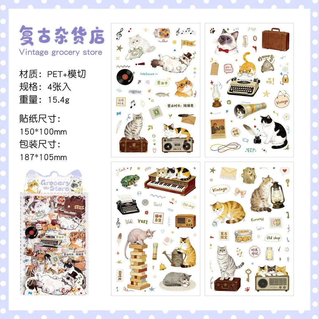 Journamm 4sheets Journaling Stickers Junk Journal Supplies Crafts Planner Collage Card Album Scrapbook Stickers by Creative Vault Marketplace