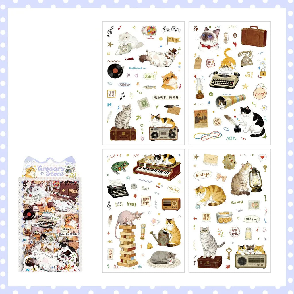 Journamm 4sheets Journaling Stickers Junk Journal Supplies Crafts Planner Collage Card Album Scrapbook Stickers by Creative Vault Marketplace