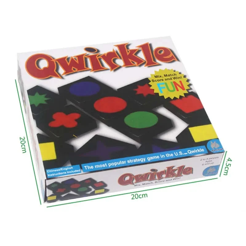 Hot Children's Educational Toys Qwirkle Wooden Chess Parent-child Interactive Games Kids Adult Hobbies Gifts Learning Toys Play by Creative Vault Marketplace