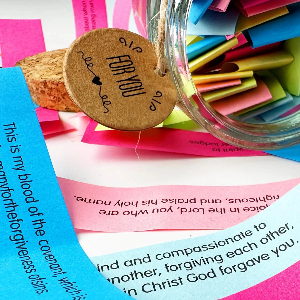 Christian Gifts for Women Men Read When Bible Verses Jar Emotions Feelings Blessings Religious Mom Daily Motivational Prayer by Creative Vault Marketplace