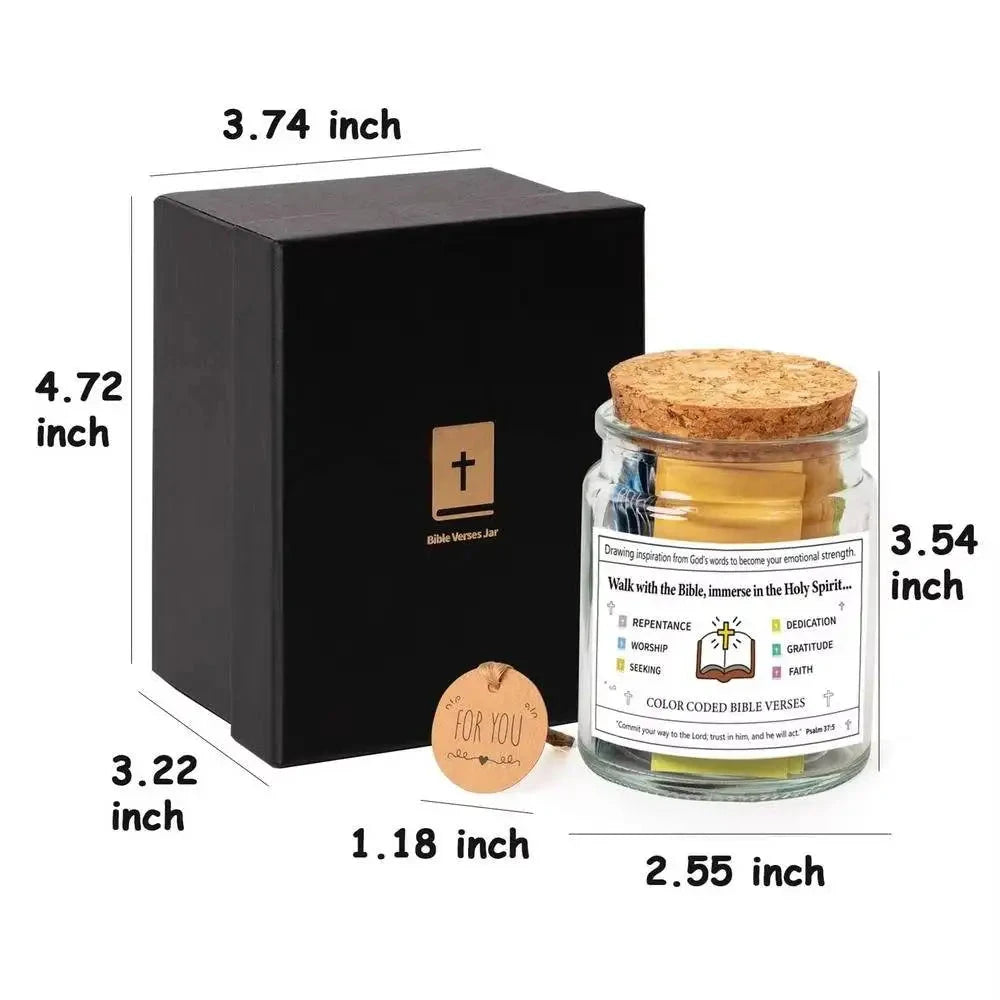 Christian Gifts for Women Men Read When Bible Verses Jar Emotions Feelings Blessings Religious Mom Daily Motivational Prayer by Creative Vault Marketplace