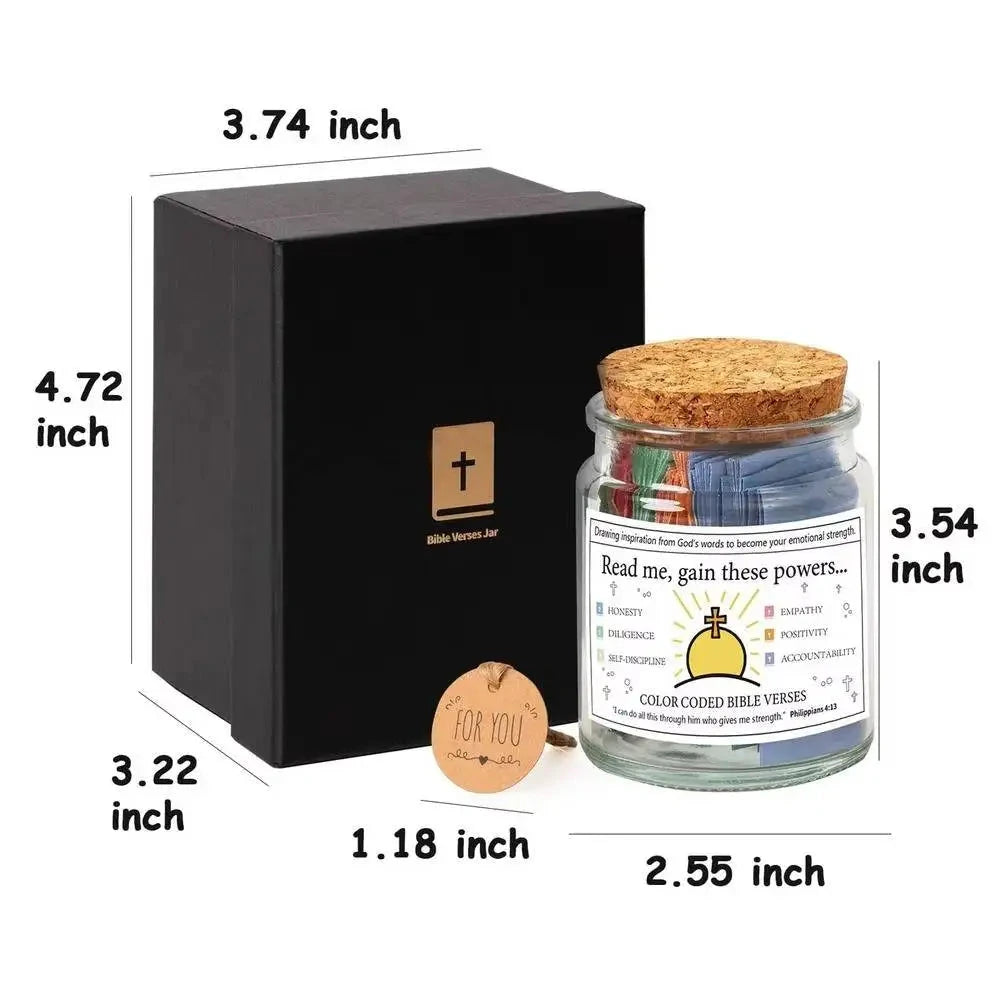 Christian Gifts for Women Men Read When Bible Verses Jar Emotions Feelings Blessings Religious Mom Daily Motivational Prayer by Creative Vault Marketplace