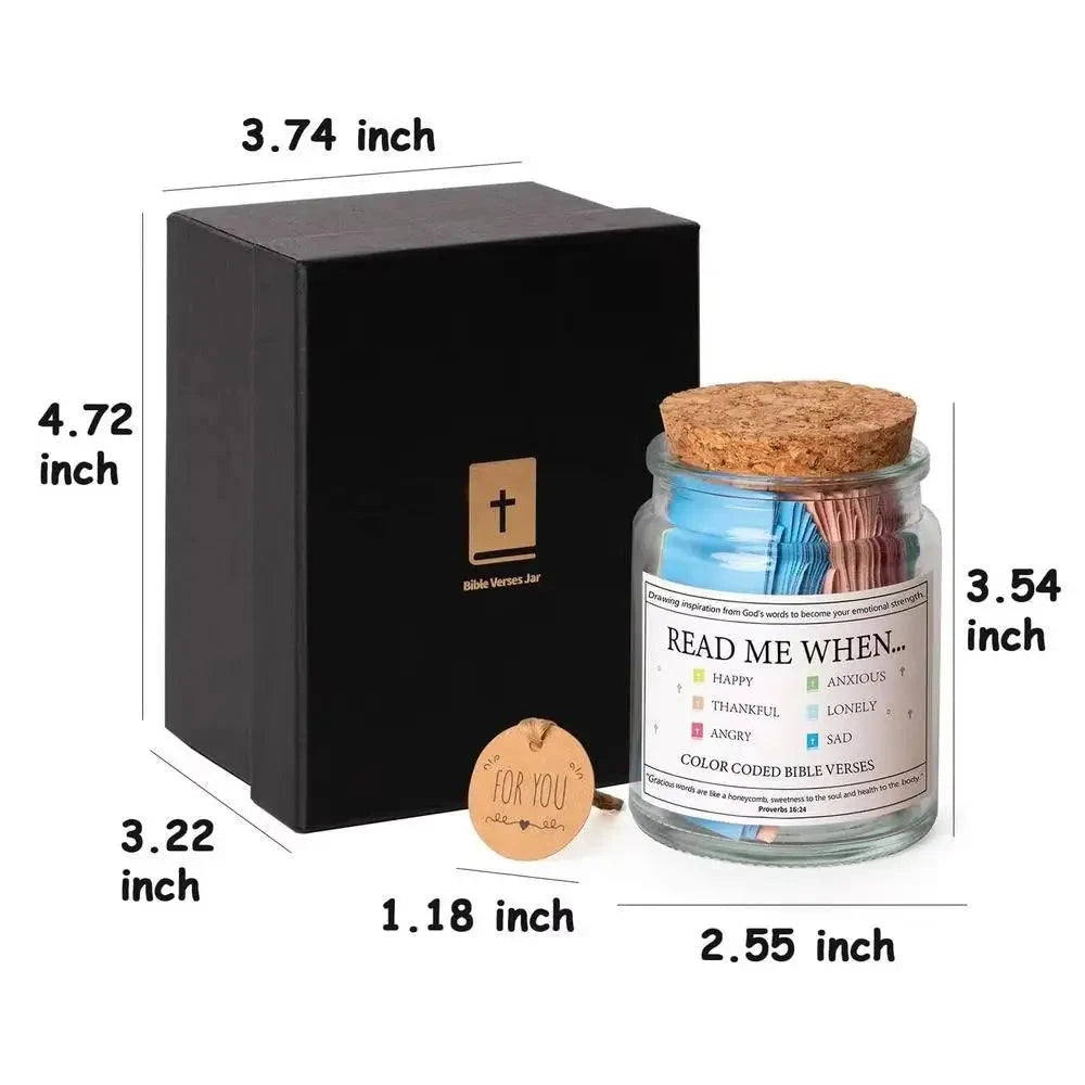 Christian Gifts for Women Men Read When Bible Verses Jar Emotions Feelings Blessings Religious Mom Daily Motivational Prayer by Creative Vault Marketplace