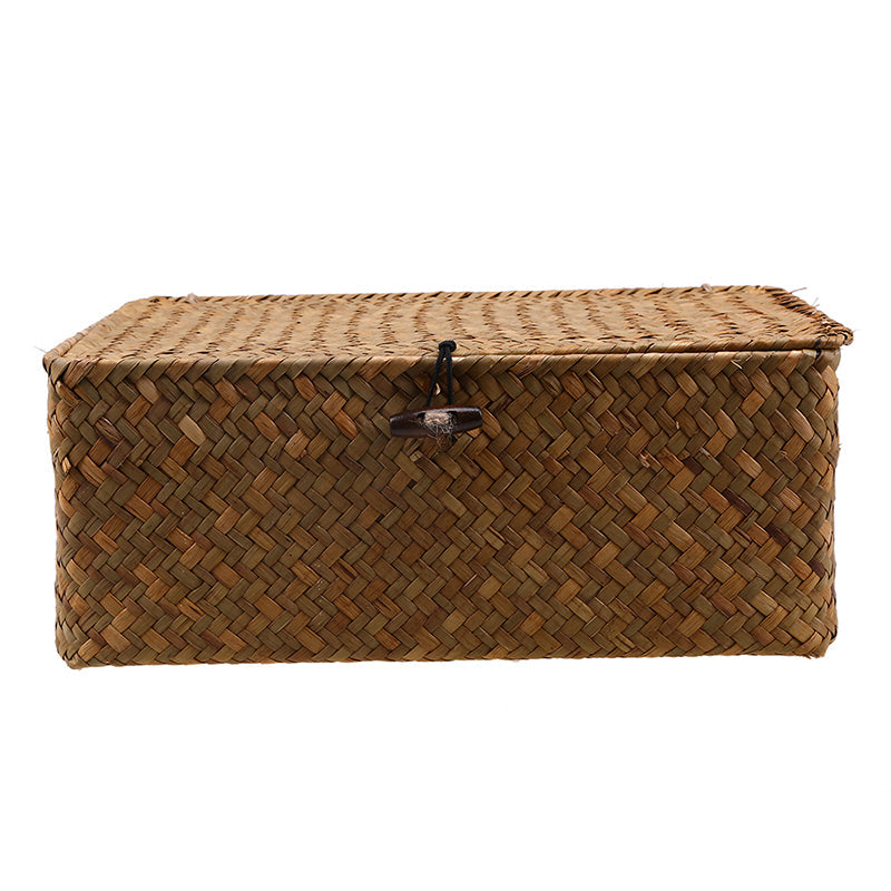 Handwoven Seagrass Storage Basket - Eco-Friendly, Stylish Organization in 3 Sizes by Creative Vault Marketplace