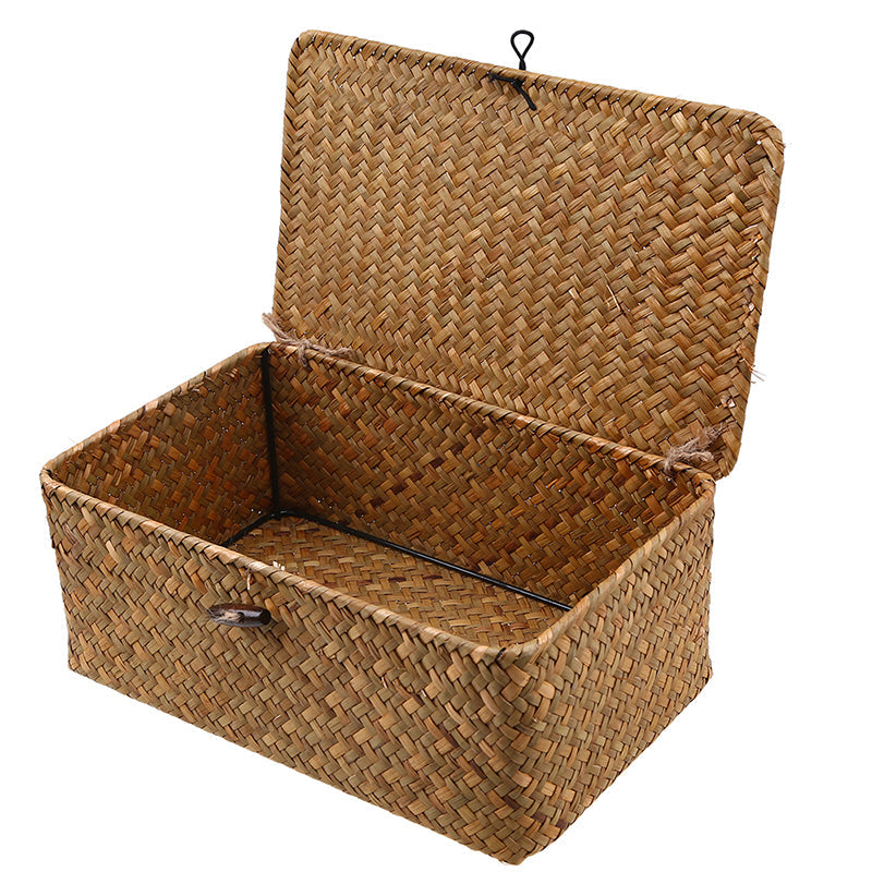 Handwoven Seagrass Storage Basket - Eco-Friendly, Stylish Organization in 3 Sizes by Creative Vault Marketplace