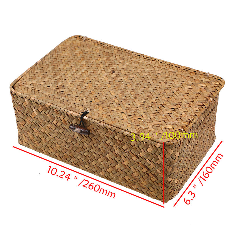 Handwoven Seagrass Storage Basket - Eco-Friendly, Stylish Organization in 3 Sizes by Creative Vault Marketplace