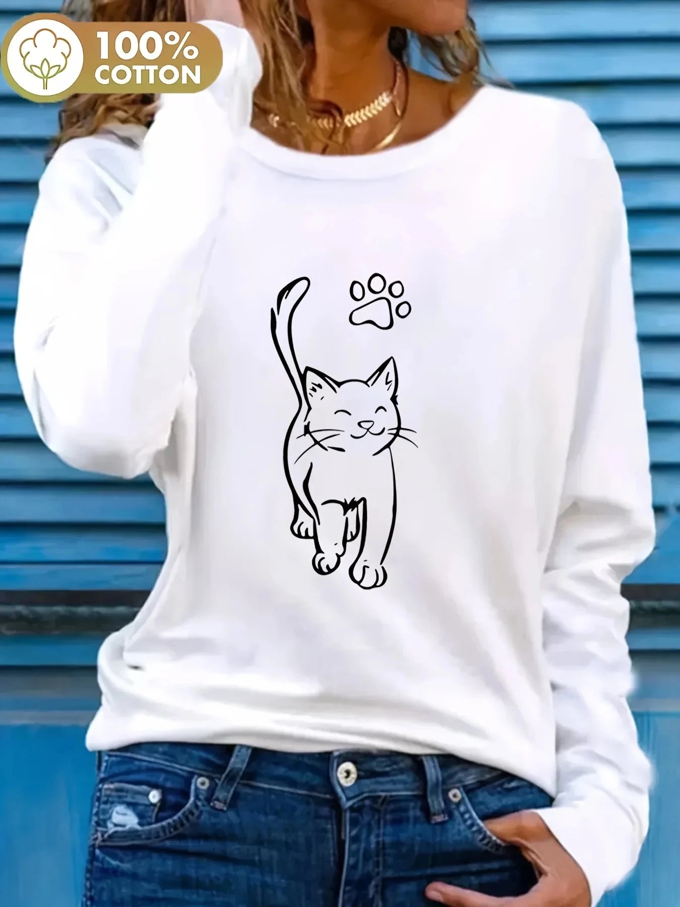 Faith Print Long Sleeve T-Shirt - Cozy Autumn Layering Tee for Inspired Women by Creative Vault Marketplace