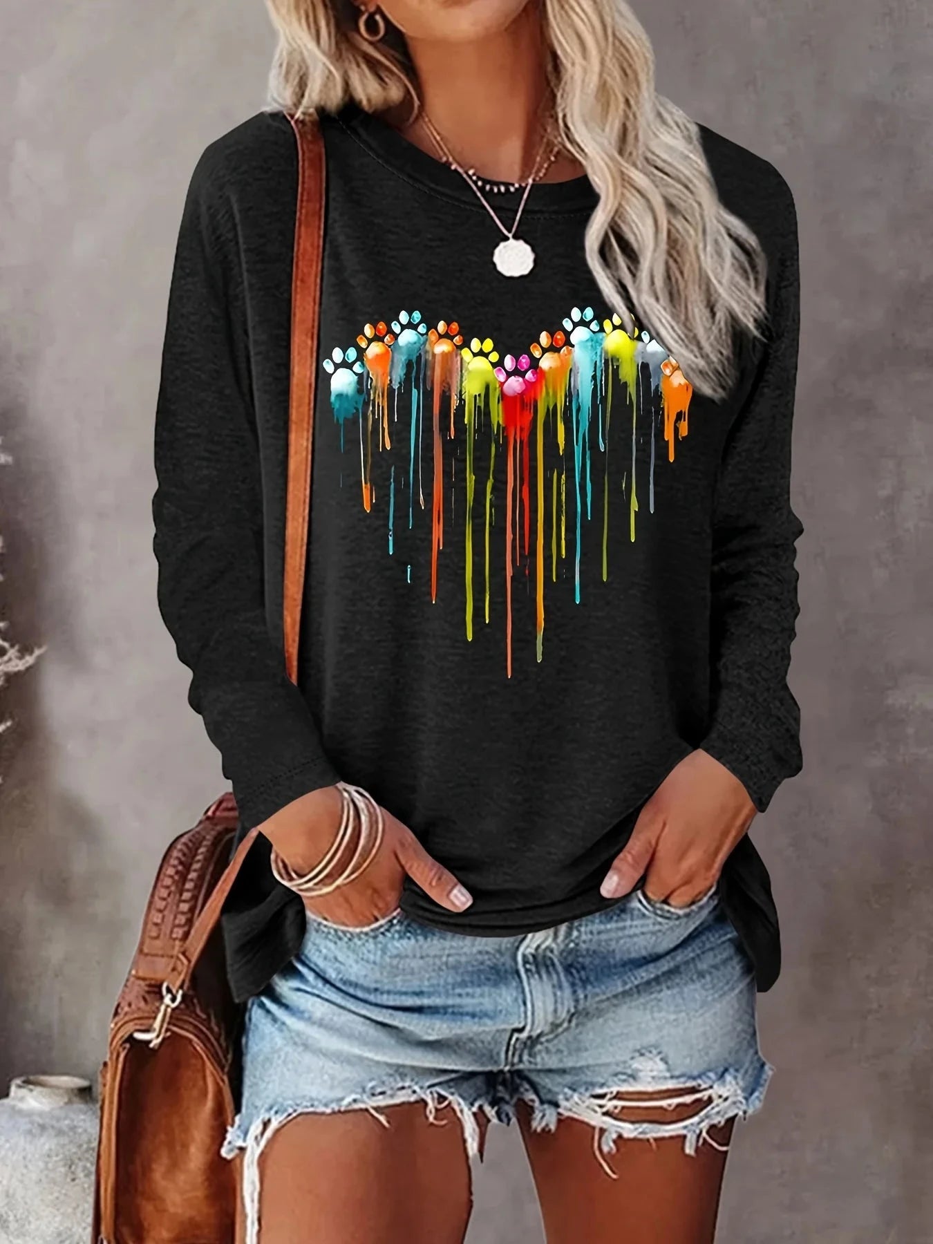 Faith Print Long Sleeve T-Shirt - Cozy Autumn Layering Tee for Inspired Women by Creative Vault Marketplace