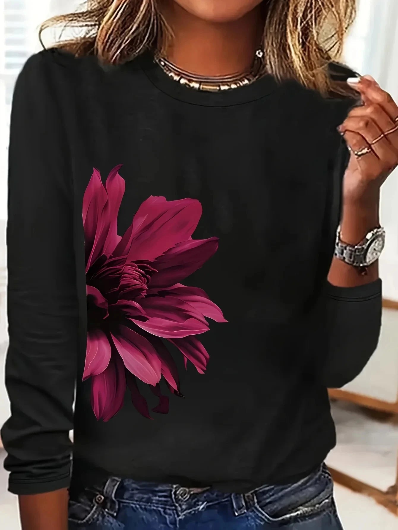 Faith Print Long Sleeve T-Shirt - Cozy Autumn Layering Tee for Inspired Women by Creative Vault Marketplace