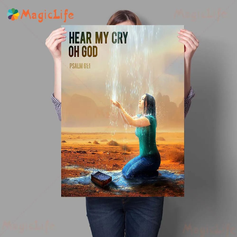 Power Of Faith Inspirational Quotes Wall Art Canvas Painting Biblical Instruction Art Poster And Print Home Decoration Unframed by Creative Vault Marketplace