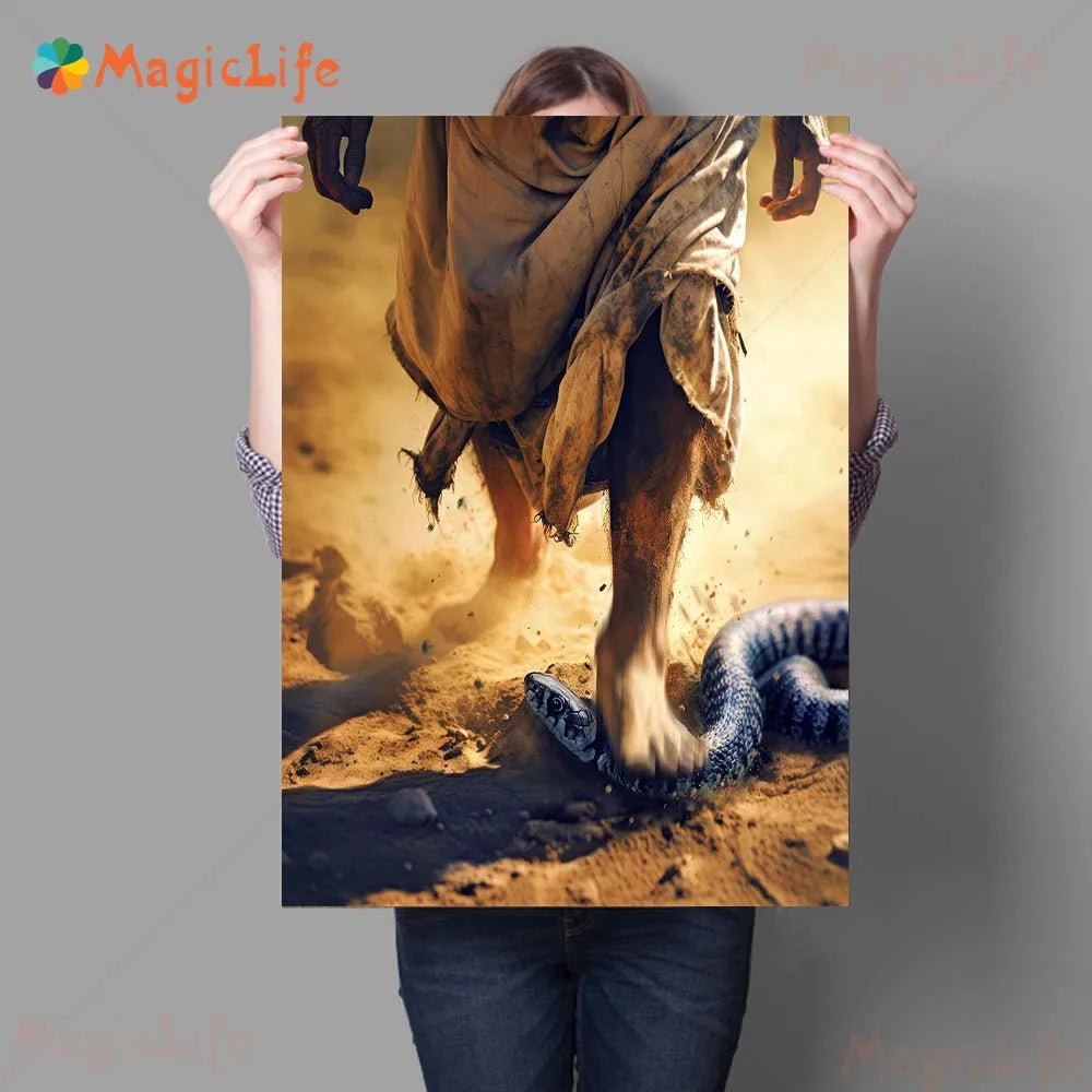 Power Of Faith Inspirational Quotes Wall Art Canvas Painting Biblical Instruction Art Poster And Print Home Decoration Unframed by Creative Vault Marketplace