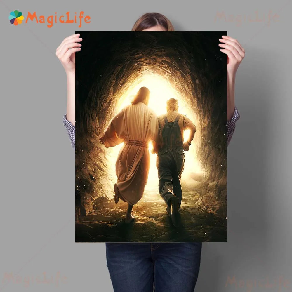 Power Of Faith Inspirational Quotes Wall Art Canvas Painting Biblical Instruction Art Poster And Print Home Decoration Unframed by Creative Vault Marketplace