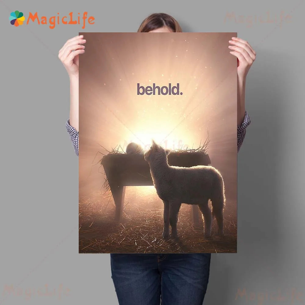 Power Of Faith Inspirational Quotes Wall Art Canvas Painting Biblical Instruction Art Poster And Print Home Decoration Unframed by Creative Vault Marketplace