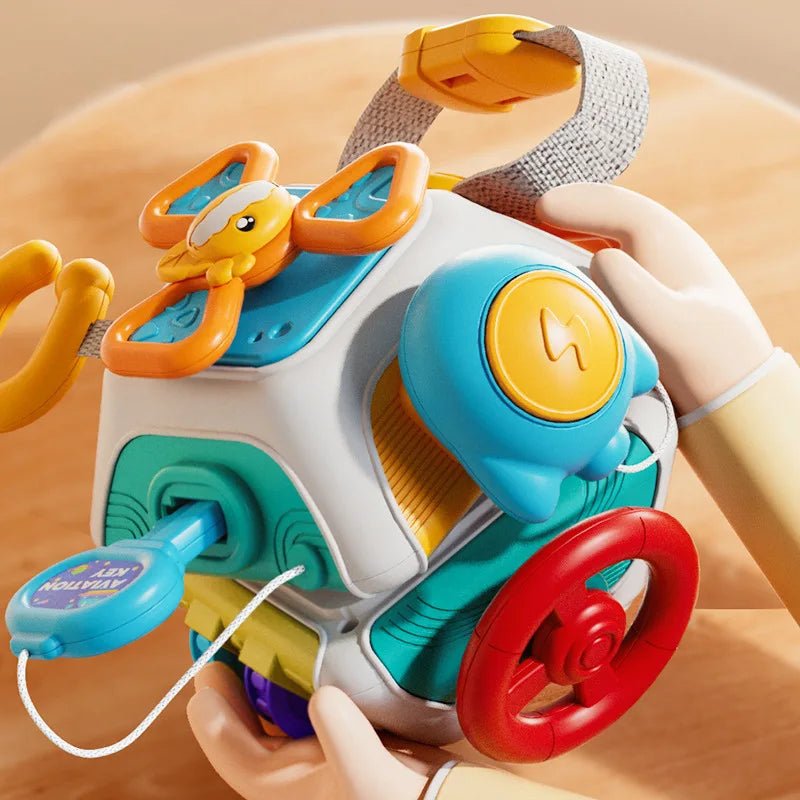 Montessori Sensory Toys Baby Busy Cube Activity Travel Toy Educational Learning Fidget Toys for Fine Motor Skills Children Gift by Creative Vault Marketplace