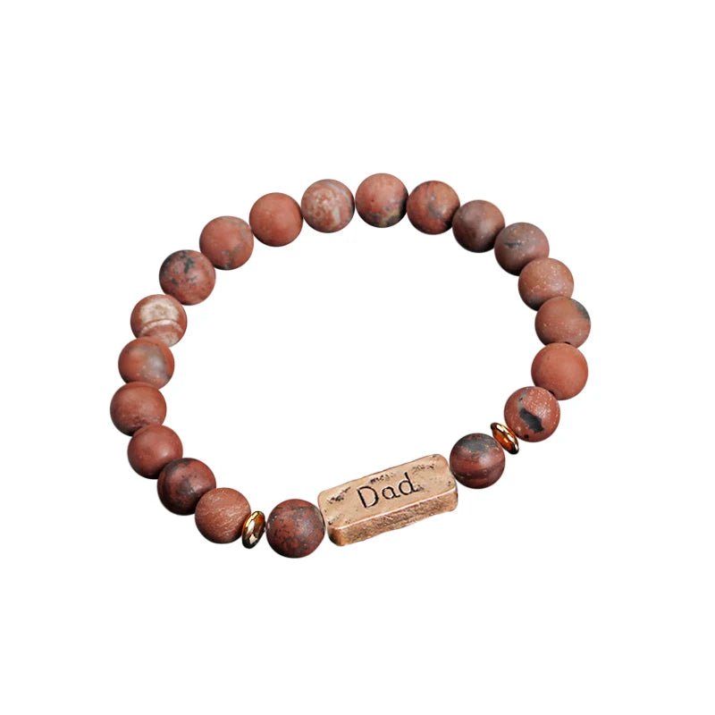 Women Men Letter Bracelets Vintage Natural Stones Beaded Bracelet Punk Inspirational Forever Faith Bracelets Handmade Jewelry by Creative Vault Marketplace