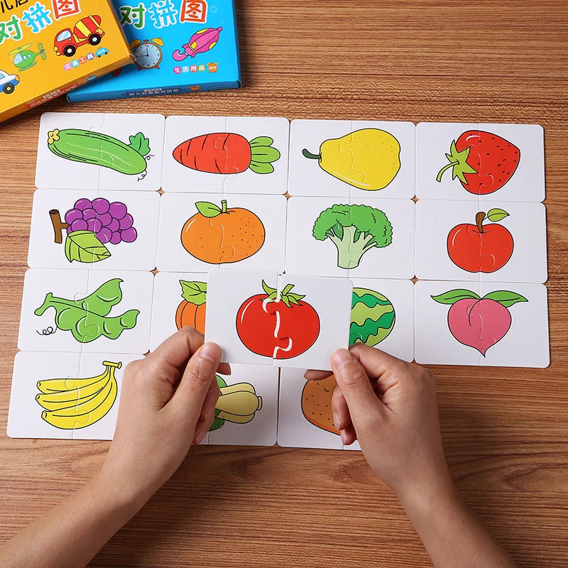 Montessori Cards Educational Toys for Children Learning Educational Puzzles Develop Cognitive Games for Babies Kids Baby Novel by Creative Vault Marketplace