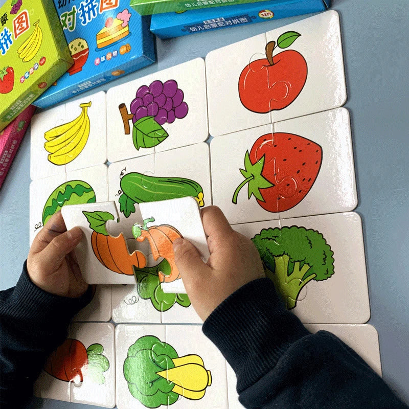 Montessori Cards Educational Toys for Children Learning Educational Puzzles Develop Cognitive Games for Babies Kids Baby Novel by Creative Vault Marketplace