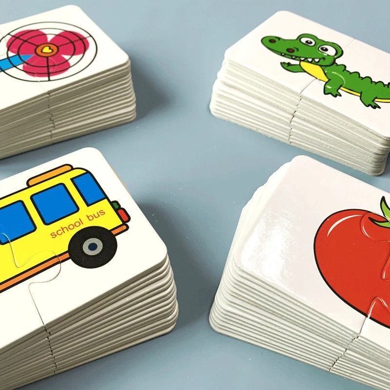 Montessori Cards Educational Toys for Children Learning Educational Puzzles Develop Cognitive Games for Babies Kids Baby Novel by Creative Vault Marketplace