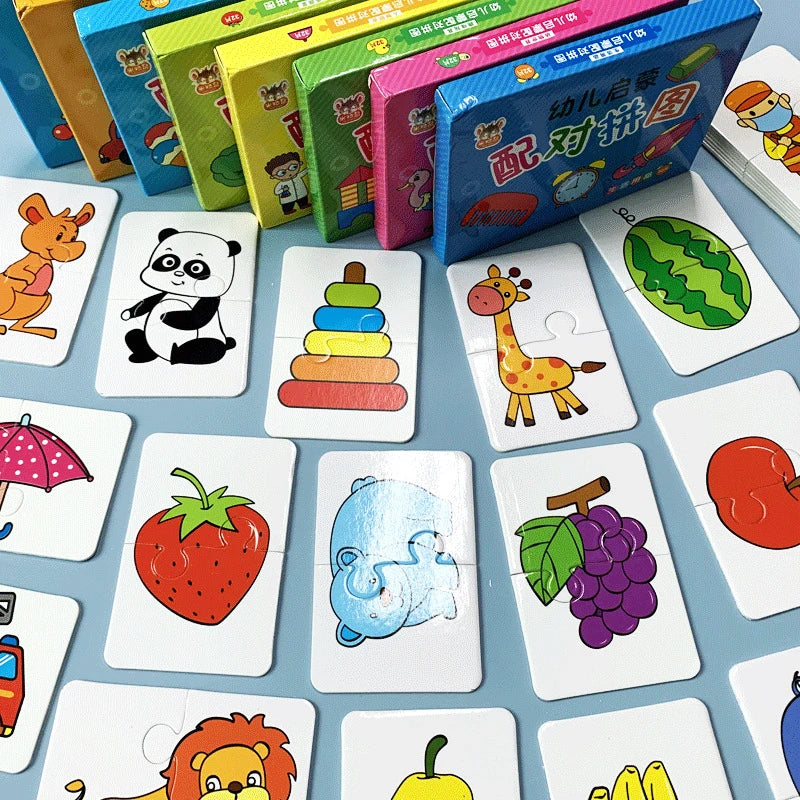 Montessori Cards Educational Toys for Children Learning Educational Puzzles Develop Cognitive Games for Babies Kids Baby Novel by Creative Vault Marketplace
