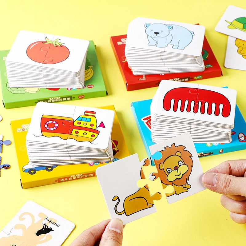 Montessori Cards Educational Toys for Children Learning Educational Puzzles Develop Cognitive Games for Babies Kids Baby Novel by Creative Vault Marketplace