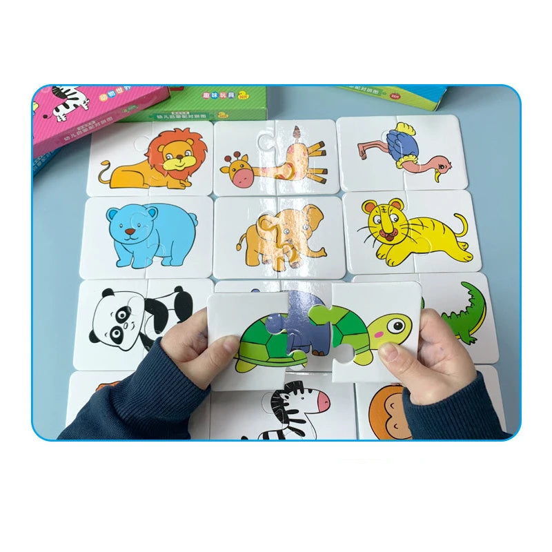 Montessori Cards Educational Toys for Children Learning Educational Puzzles Develop Cognitive Games for Babies Kids Baby Novel by Creative Vault Marketplace