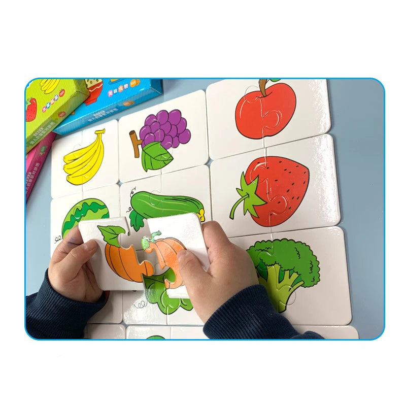 Montessori Cards Educational Toys for Children Learning Educational Puzzles Develop Cognitive Games for Babies Kids Baby Novel by Creative Vault Marketplace