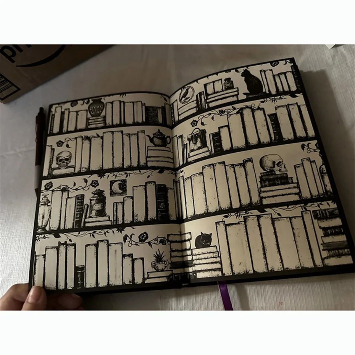 【A29I-Sale】Journals Waiting for the Night Journal, Gothic Inspired, Journaling for Reading by Creative Vault Marketplace