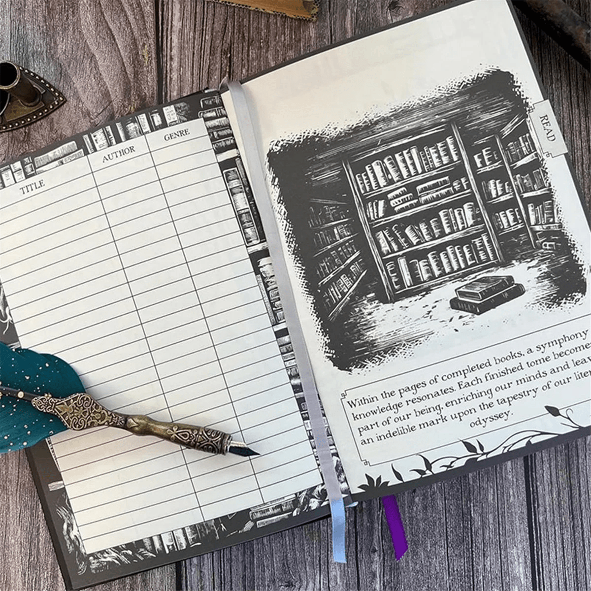 【A29I-Sale】Journals Waiting for the Night Journal, Gothic Inspired, Journaling for Reading by Creative Vault Marketplace