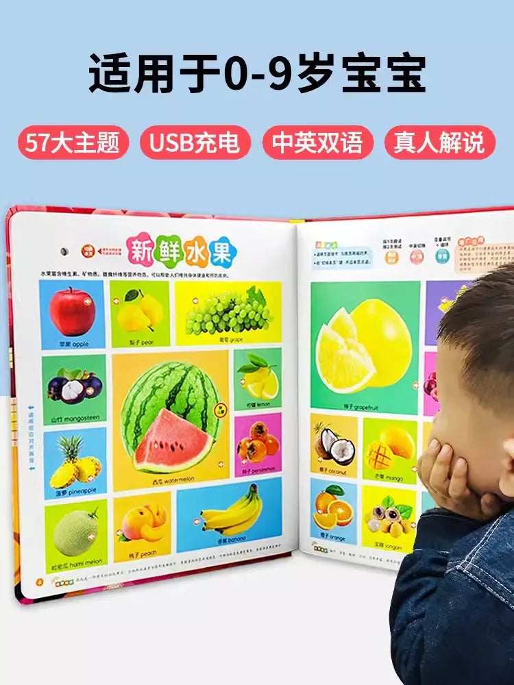 Children's Early Education Audio Book, Infant Enlightenment Cognition, Bilingual in Chinese and English Children's Pinyin by Creative Vault Marketplace