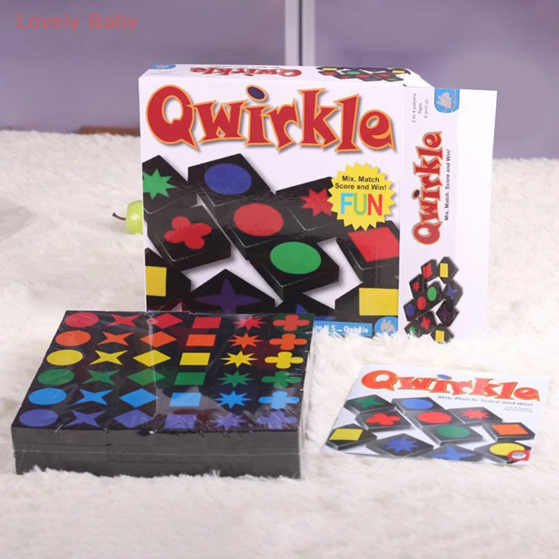 Christmas Gifts New Children's Educational Toys Qwirkle Wooden Chess Parent Child Interactive Games Children's Adult Toys by Creative Vault Marketplace