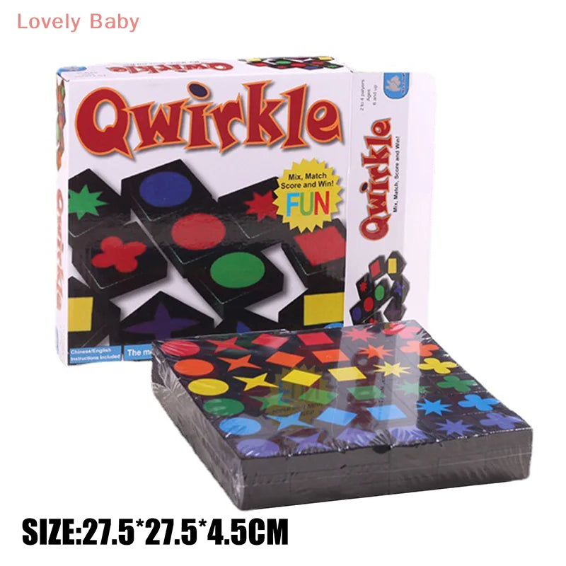Christmas Gifts New Children's Educational Toys Qwirkle Wooden Chess Parent Child Interactive Games Children's Adult Toys by Creative Vault Marketplace
