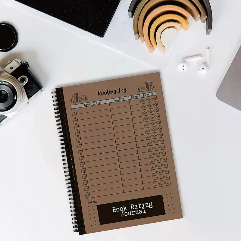 Compact Reading Journal - Track Your Progress With Book Ratings, Notes & Lists - Ideal Gift For Book Lovers & Voracious Readers by Creative Vault Marketplace