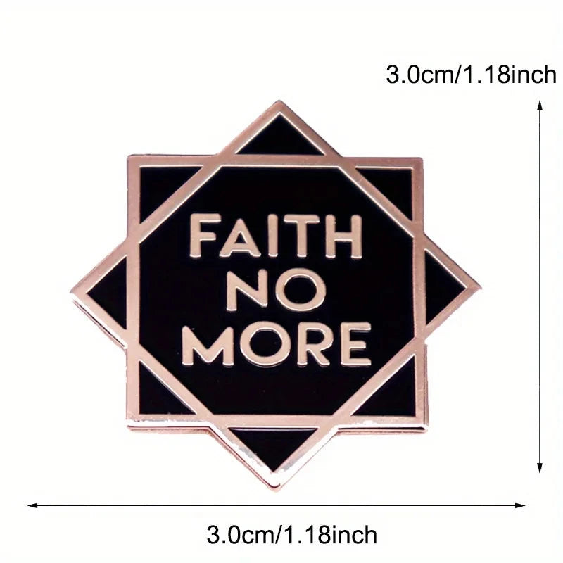 "Faith No More" Band Badge Music Brooch Backpack Lapel Jewelry by Creative Vault Marketplace