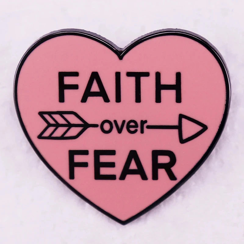 Heartfelt Christian Heart Enamel Pin for Faith and Inspiration by Creative Vault Marketplace