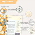 In A Year Study Journal With 52-Week Reading Plan, Gifts For Devotional Journaling, A5 Devotional Notebook by Creative Vault Marketplace
