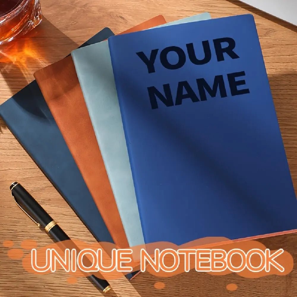 Personalized Journal with Custom Text, Name and Birthday Date for Students, Work and Daily Notes by Creative Vault Marketplace