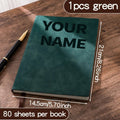 Personalized Journal with Custom Text, Name and Birthday Date for Students, Work and Daily Notes by Creative Vault Marketplace