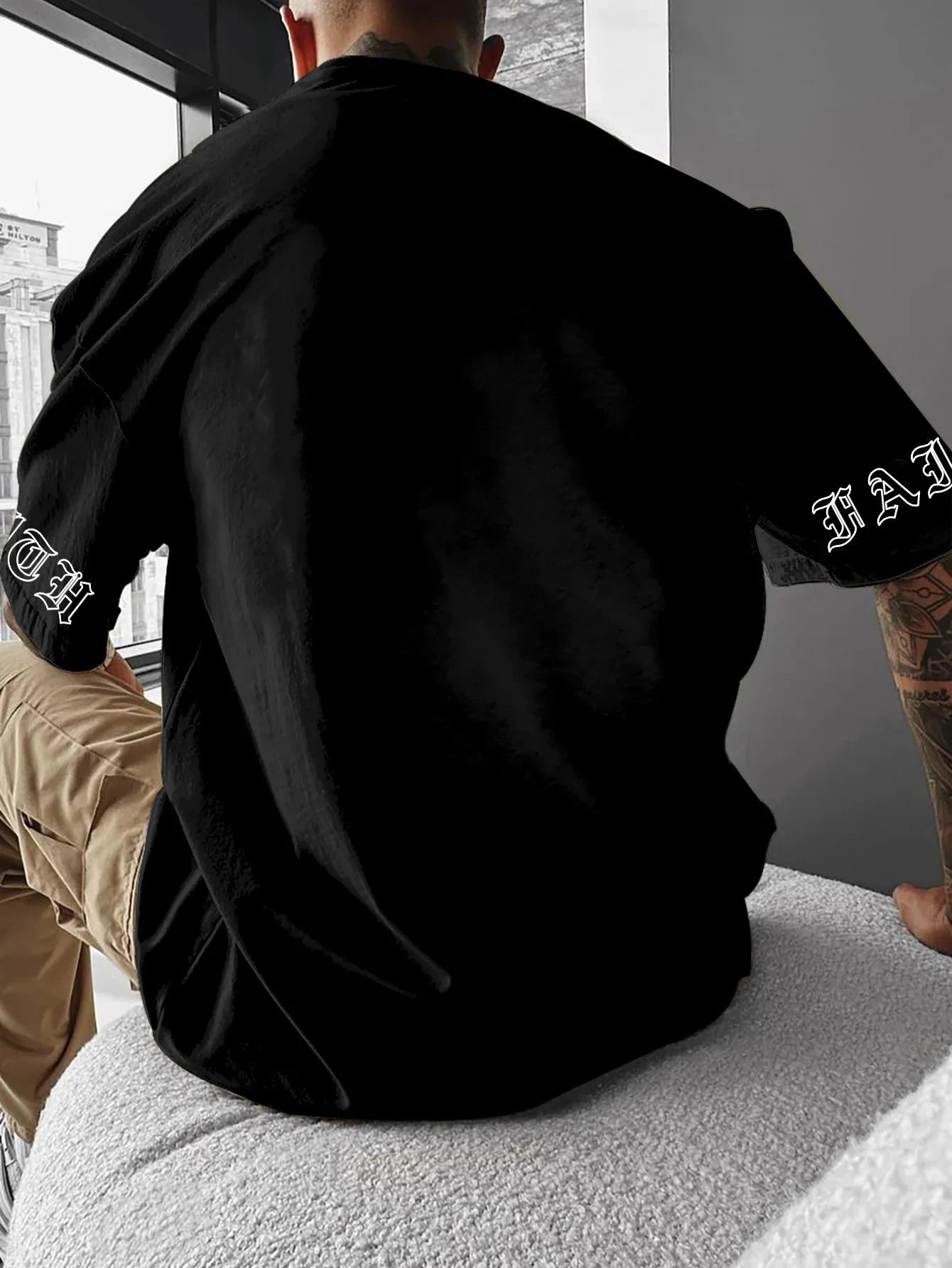 Elevate Your Style with Our Men's Gothic Faith Cross T-shirt by Creative Vault Marketplace