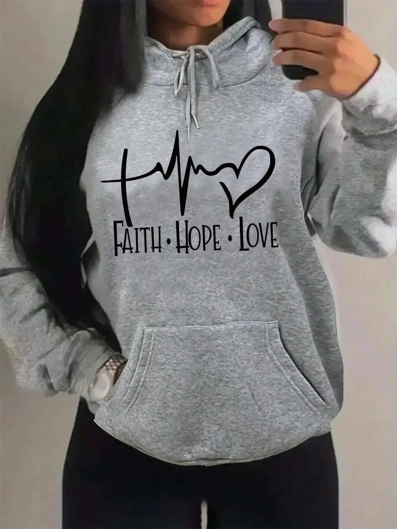 Faith Hope Love Hoodie: Your Perfect Blend of Comfort and Style by Creative Vault Marketplace